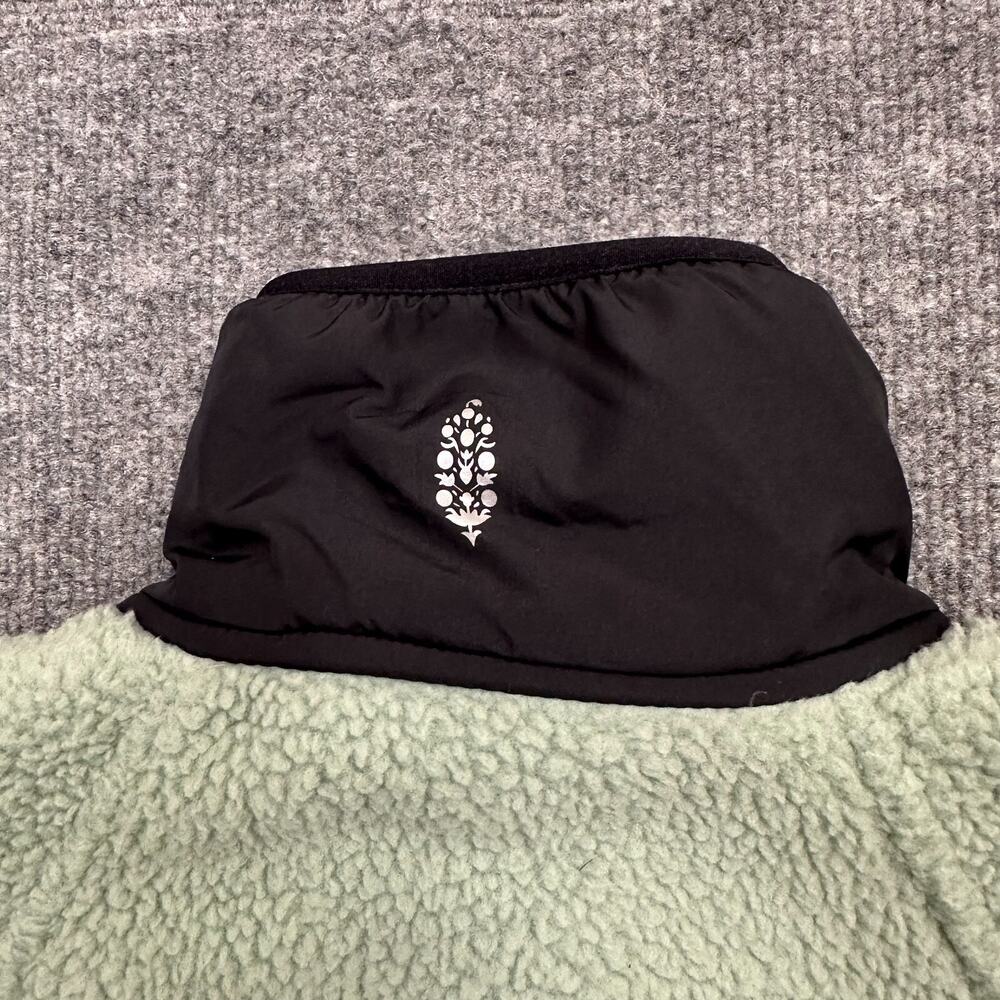 Free People FP Movement Women XS Hit The Slopes Aqua Haze Pullover Fleece Jacket - Picture 3 of 10